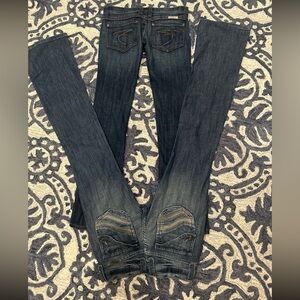 Frankie B. Denim Blue y2k low rise Vintage Jeans two pairs size 2